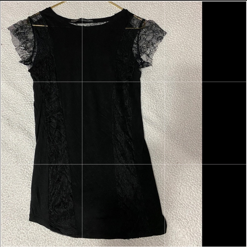 COPY - ZARA BLACK TOP W/ LACE